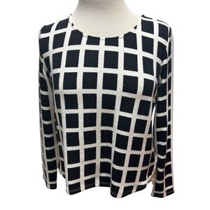 Jealous Tomato Black and White Boxy‎ Blouse